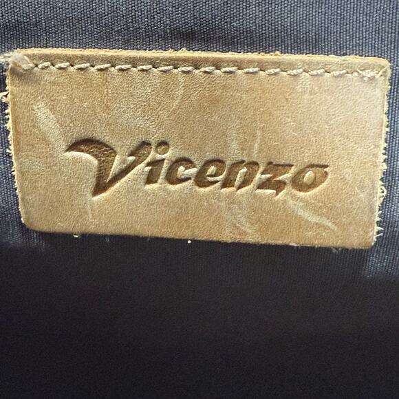 Vintage Vicenzo Brown Genuine Leather Briefcase Laptop Messenger Bag - Picture 5 of 12